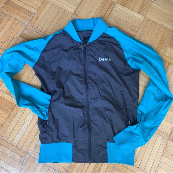 Bench Grey and Teal bomber jacket (women’s) - Picture 2 of 8
